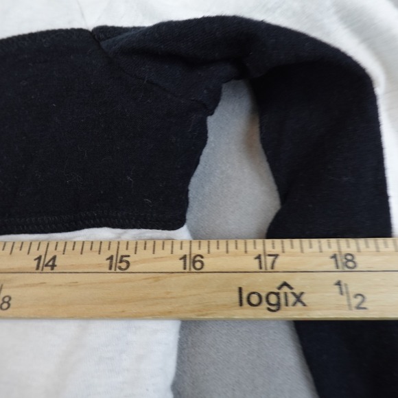 Standard James Perse Top Lightweight Long Sleeve Striped Tee Black White Size 1 - Picture 4 of 7